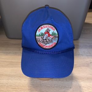 Nissin blue Jamestown California outdoor fisherman baseball hat